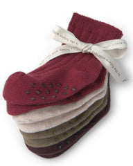 Baby 4-Pack No-Slip Ankle Socks Made with Organic Cotton