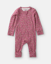 Baby Girl Floral PurelySoftâ„¢ 2-Way Zip Sleep & Play Pajamas - Pink