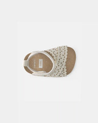 Baby Girl Floral Sandals - White
