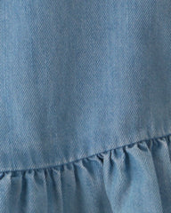 Toddler Girl Chambray Tank Top