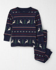Baby 2-Piece Organic Cotton Fair Isle Pajamas