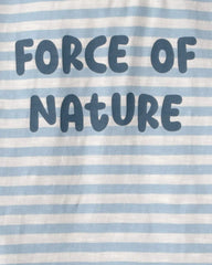 Toddler Organic Cotton 'Force of Nature' Tee in Stripes