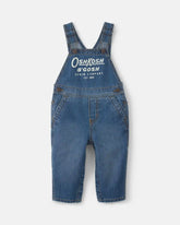 Baby Logo Denim Overalls - Dark Wash