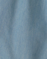 Baby Girl Chambray Sleeveless Romper