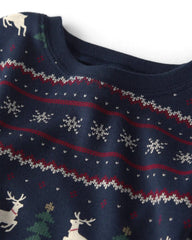 Baby 2-Piece Organic Cotton Fair Isle Pajamas