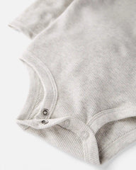Baby 2-Pack Organic Cotton Rib Mock Neck Bodysuits