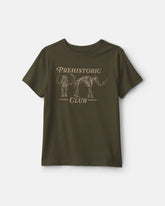 Boys 'Prehistoric Club' Graphic Tee - Olive Green