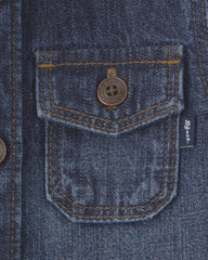 Baby Boy Denim Button-Down Shirt - Indigo