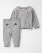 Baby 2-Piece Organic Cotton Sweater Knit Top & Pant Set