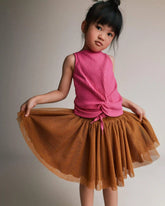 Toddler Girl Avenue Twirlâ„¢ Mini Skirt with Tulle - Golden Yellow