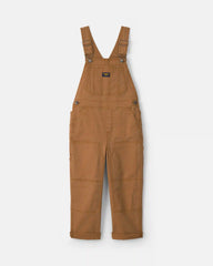 Boys Twill Overalls - Brown