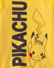 Boys 2-Piece Pokémon™ Pikachu Rashguard & Swim Trunk Set - Yellow/Black