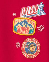 Toddler Boy Paw Patrol® Christmas Fleece Pullover Sweatshirt - Red