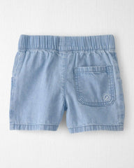Toddler Organic Cotton Chambray Shorts