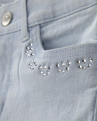 Girls Denim Wide-Leg Jeans - Light Wash