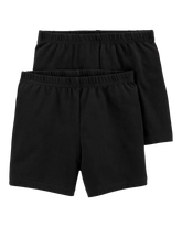 Girls 2-Pack Cartwheel Shorts - Black