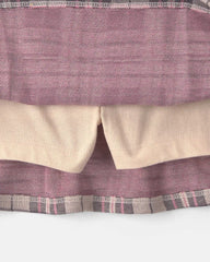 Toddler Girl 2-Piece 'Good Day' Plaid Fleece Sweatshirt & Skirt Set - Cream/Burgundy
