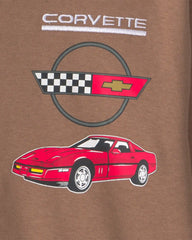 Boys 'Corvette' Zip-Up Hoodie - Brown