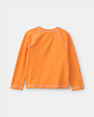 Toddler Boy 2-Piece Bluey™ Rashguard & Swim Trunk Set - Orange/Green
