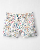 Toddler Boy Recycled Swim Trunks in Tropical Paradise