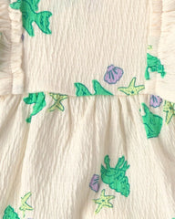 Baby Girl 3-Piece Fish Top & Short Set - Purple/Ivory