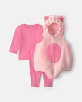 Baby Girl 3-Piece Axolotl Halloween Costume - Pink