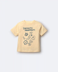 Toddler 'Favorite Ingredients' Relaxed Graphic Tee - Yellow