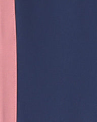 Girls Pull-On Stretch Active Flare Leggings - Navy Blue/Pink