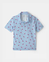 Boys Pepper Active Polo Shirt - Blue