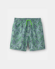 Boys Minecraft® Swim Trunks - Green