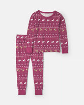Toddler 2-Piece Fair Isle Christmas PurelySoftâ„¢ Snug Fit Pajama Set - Burgundy