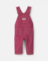 Baby Girl Corduroy Overalls - Purple