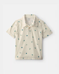 Boys Surf Active Polo Shirt - Ivory