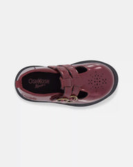 Toddler Girl Buckle Platform Casual Shoes - Burgundy