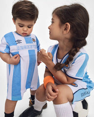 Baby Umbro Argentina Soccer Romper - Light Blue/White