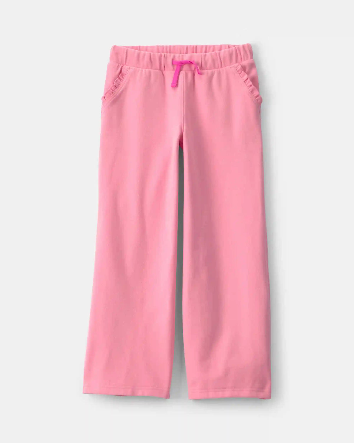 Girls Ribbed Pull-On Pants - Pink