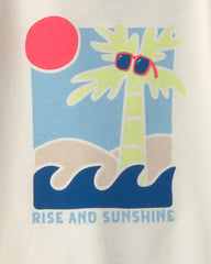 Toddler Boy Sunshine Beach 100% Cotton 4-Piece Pajama Set