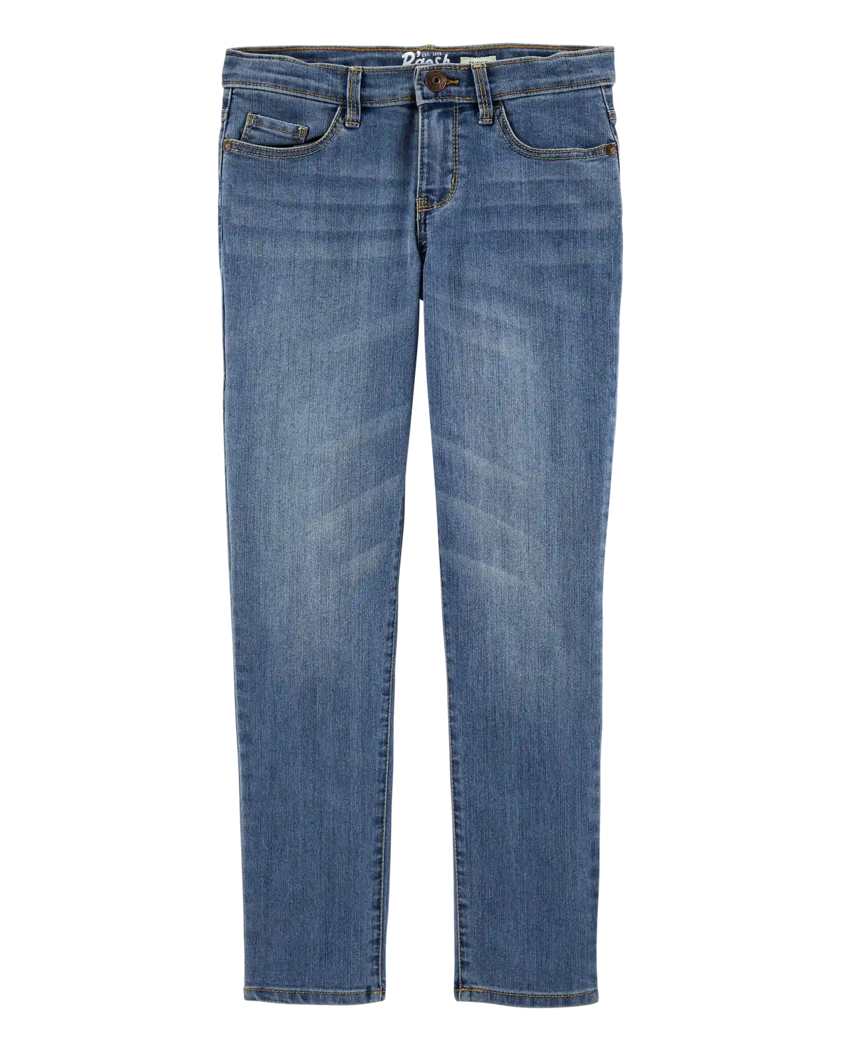 Girls Medium Wash Skinny-Leg Jeans