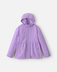 Girls Hooded Midweight Winter Jacket - Purple