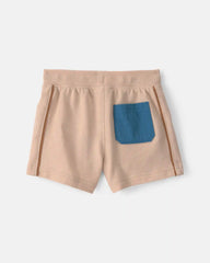 Baby Boy French Terry Shorts - Tan