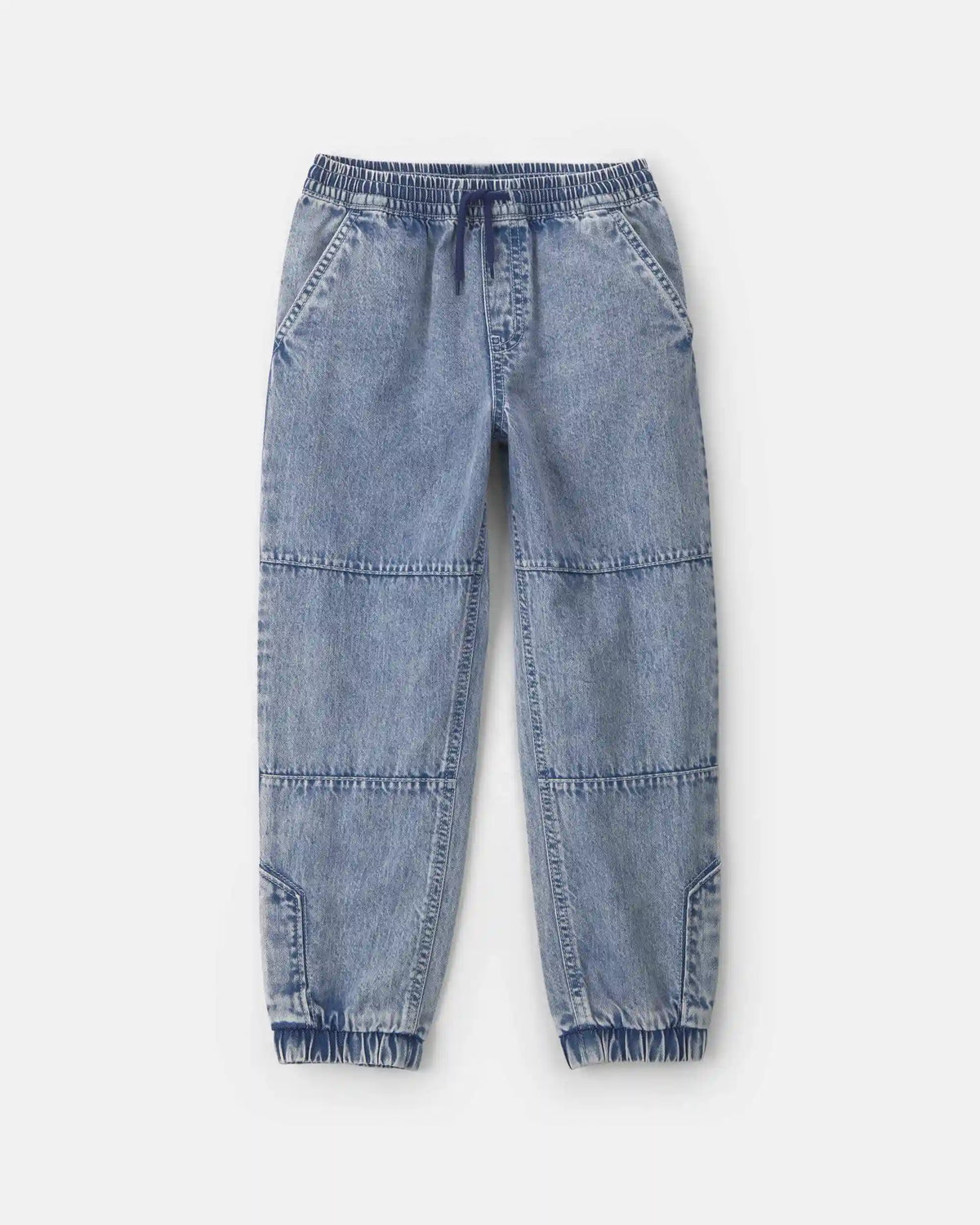 Boys Denim Relaxed Joggers - Light Wash