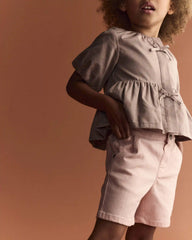 Toddler Girl Bermuda Shorts - Light Pink