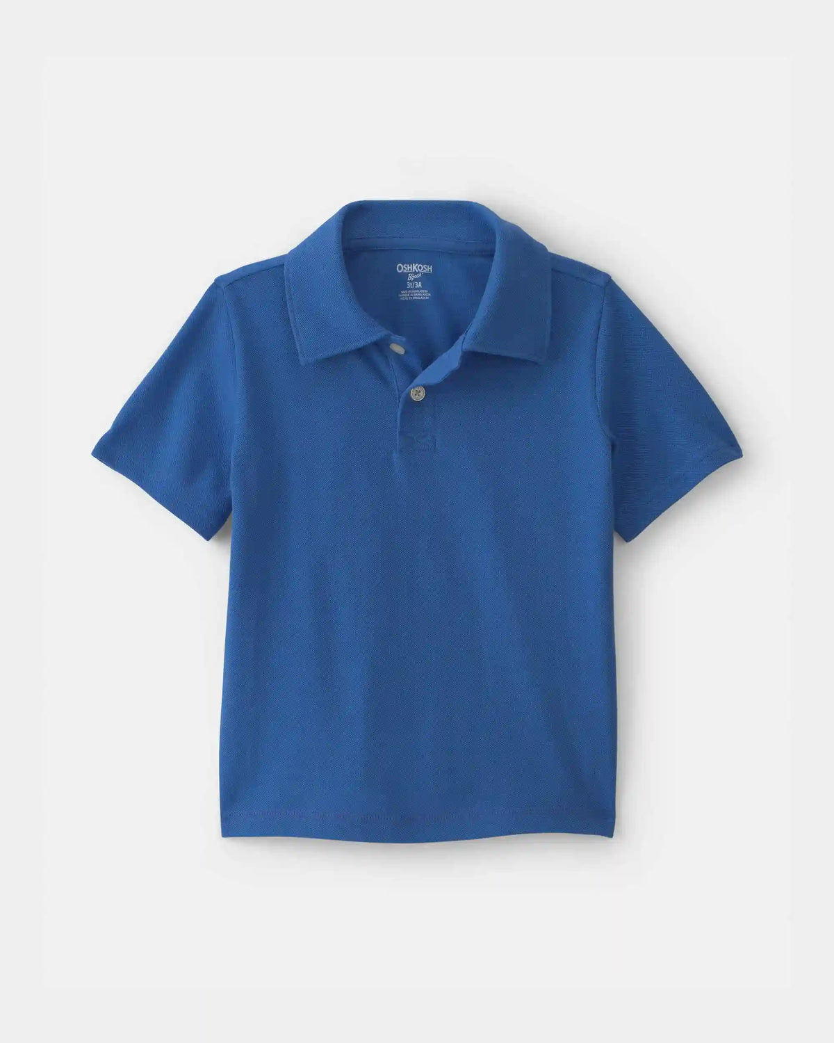 Toddler Boy Uniform Piqué Polo Shirt - Blue