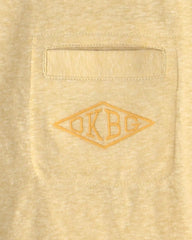 Kid OshKosh Logo Embroidered Pocket Graphic Tee - Yellow