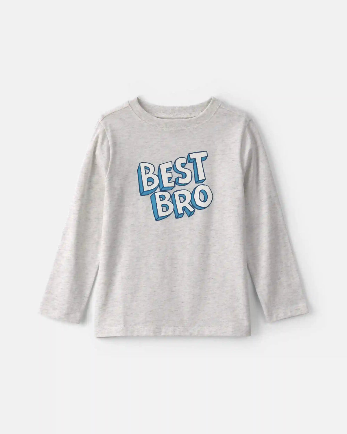 Boys 'Best Bro' Long-Sleeve Graphic Tee - Grey