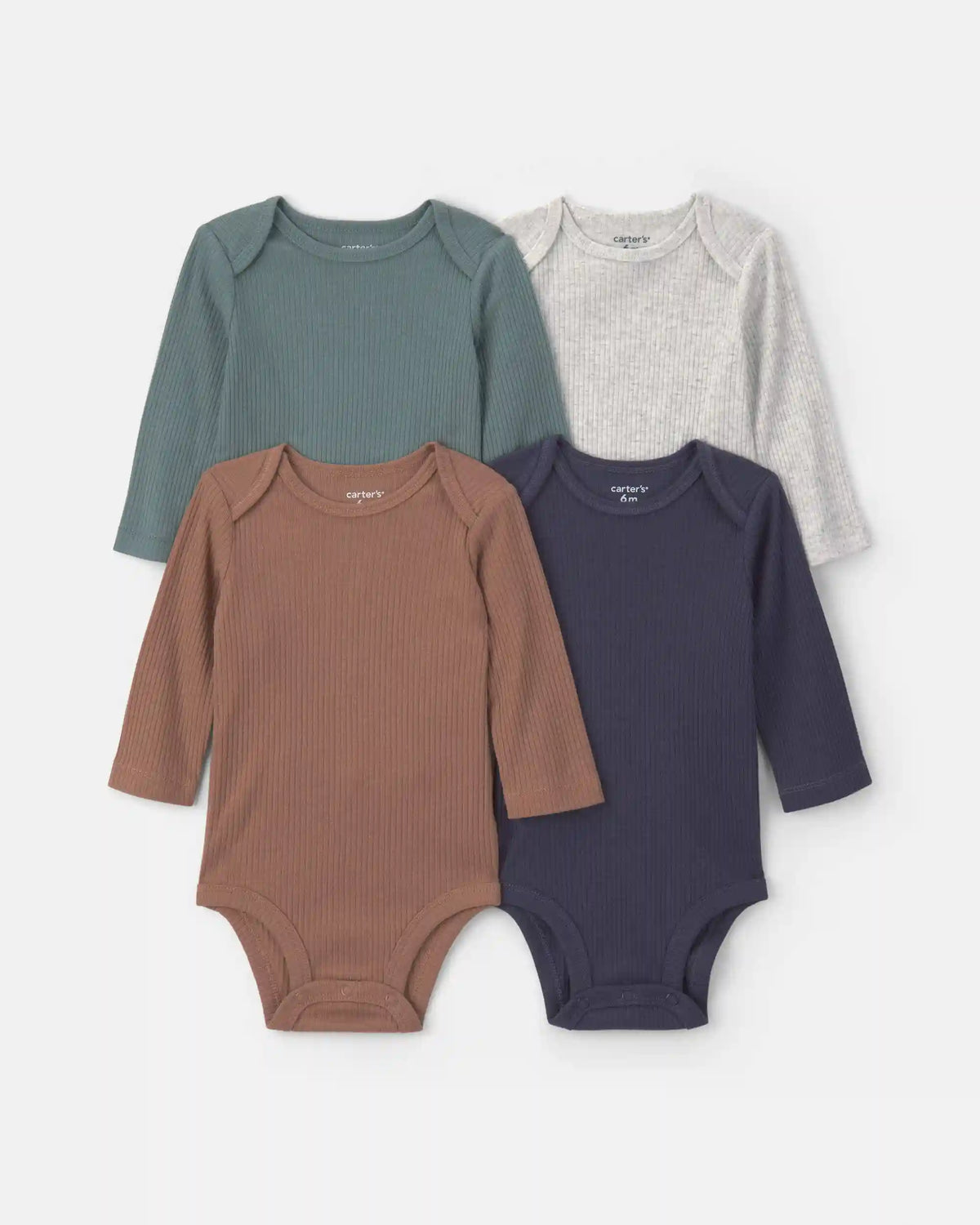 Baby Boy 4-Pack Long-Sleeve Multipack Bodysuits