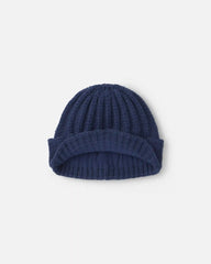 Baby Boy Ribbed Beanie - Navy