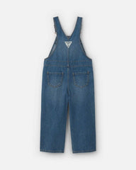 Toddler Girl Wide-Leg Overalls - Medium Wash