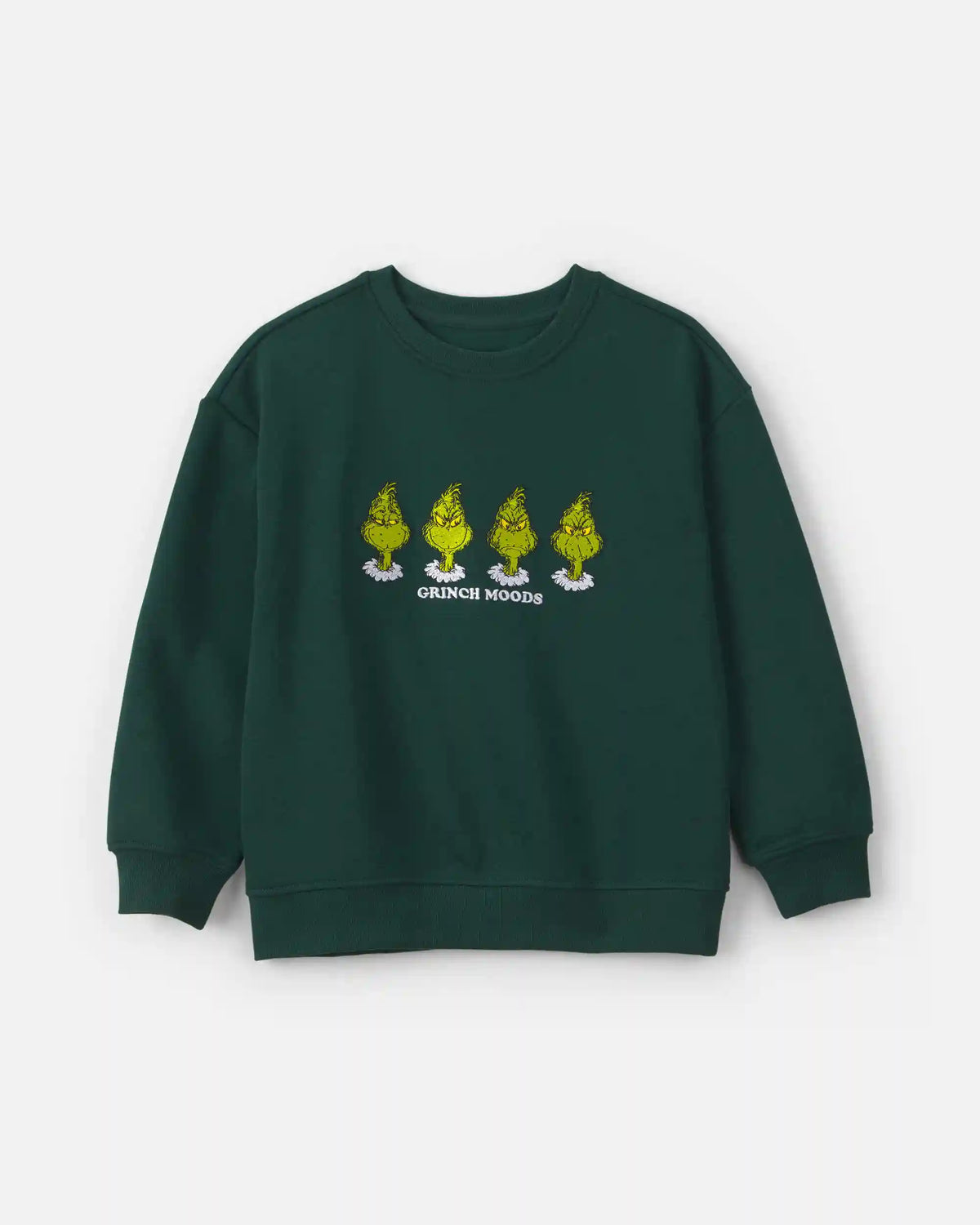 Boys Dr. Seuss™ The Grinch Christmas Fleece Pullover Sweatshirt - Green