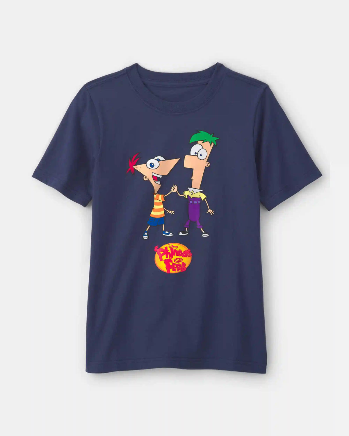 Kids Phineas and Ferb Graphic Tee - Navy Blue
